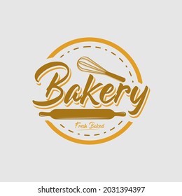 A collection of bakery logo design template