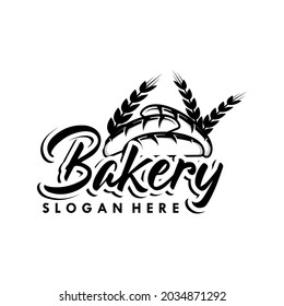 A collection of bakery logo design template