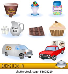 A collection of baking icons, part 4