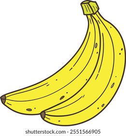 Collection of banana, Banana Vector art illustration eps