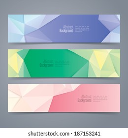 Collection banner design, color background, vector illustration.