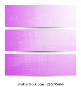 Collection banner design with square, colorful background, vector illustration