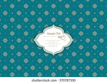 Collection banner design,thai pattern background, vector illustration.