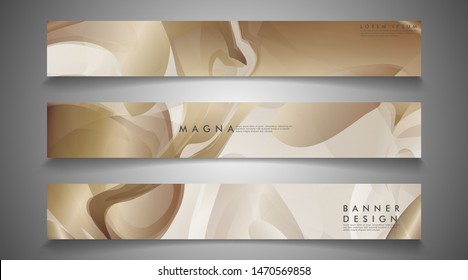 collection of banner sets. irregular background wave gradient. Vector illustration of EPS 10