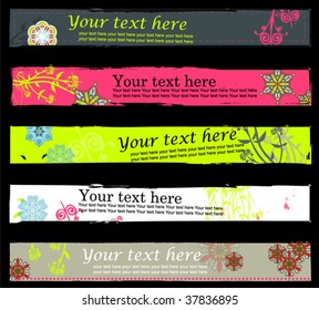 Collection of banners. Easy to edit vector image.