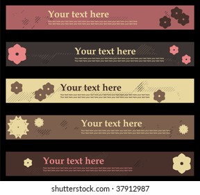 Collection of banners. Easy to edit vector image.