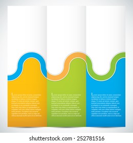 Collection banners modern wave design, colorful background.Vector illustration
