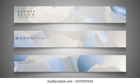 collection of banners, vector backgrounds with wavy colored patterns. suitable for advertisement background etc.