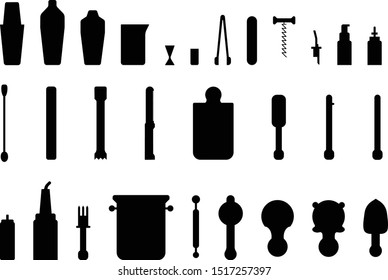 Collection of bar tools and barwear