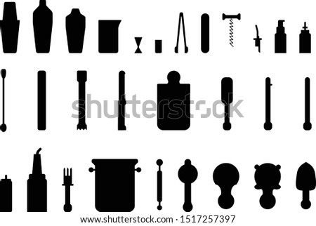 Collection of bar tools and barwear