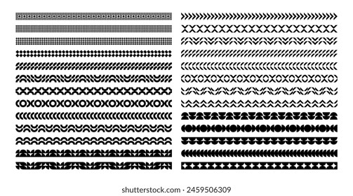 Collection of basic shape abstract divider design