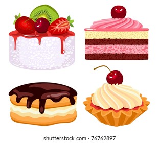 Collection of beautiful cakes