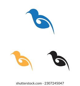 a collection of beautiful and charming bird logos on a white background