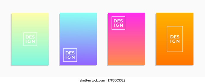 collection of beautiful colorful gradient background