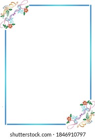 A collection of beautiful and elegant frames for decoration of charters, invitation cards, book covers and more.