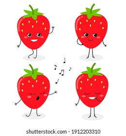 Strawberry Cartoon Images Stock Photos Vectors Shutterstock