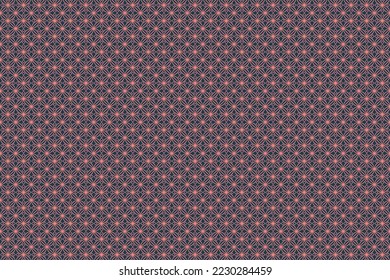Collection of beautiful Indonesian batik vector illustrations, this batik vector is composed of flower images, the color combination used is pink and dark blue.