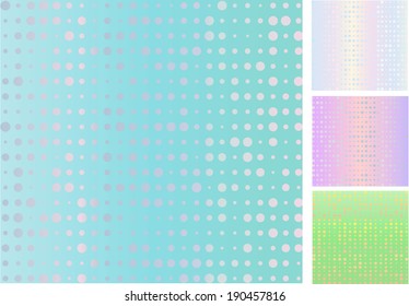 A collection of beautiful pastel abstract backgrounds with various small circles