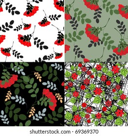 Collection a beautiful seamless pattern in a retro style it is possible to fill any any contour