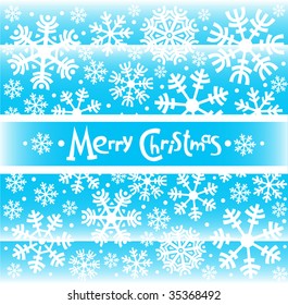 collection of beautiful snowflakes