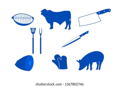 Collection of bebeque icons