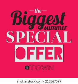 Collection of biggest sale posters. Stylish typographic poster design in hipster style. Vector template for your print design. Great discount with low prices. End of season. Special offer. Time to buy