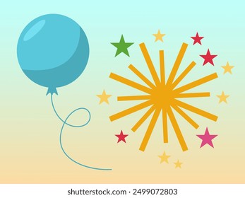 collection of birthday elements set