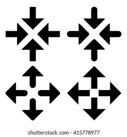 Collection of black arrow symbols