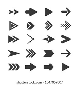 Collection black arrows icon