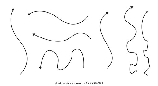 Collection of black arrows , arrows set , vector eps10