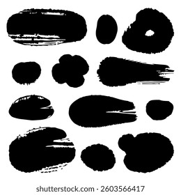 Collection of Black Blobs Shapes silhouette backgrounds