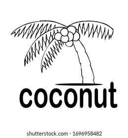 Collection of Black Coconut trees Icon