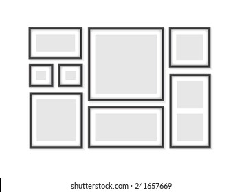 Collection of black frames