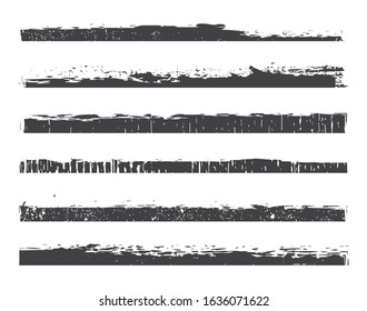 Collection of black grunge edges,borders