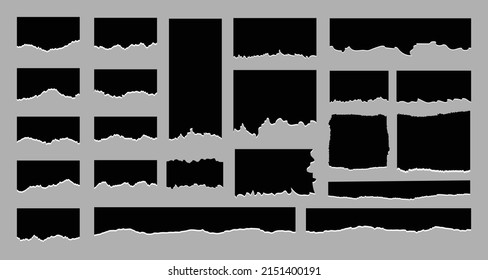 Collection of Black Paper Sheet