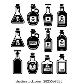 Collection black silhouette potion