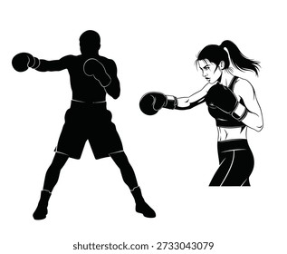 A collection of black silhouettes depicting different yoga poses and exercises on a white background