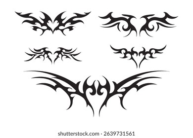 Collection of Black Tribal Tattoo Designs