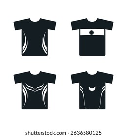 Collection of Black T-Shirt Designs for Sports and Casual Wear