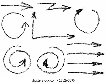 Collection of black vector arrows