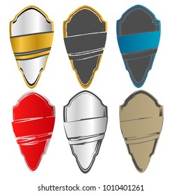 collection of blank template sticker label sale banner tag isolated on white background