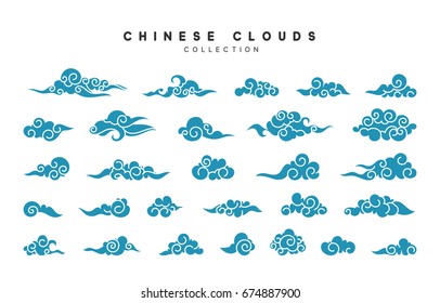 Premium Vector  Chinese cloud vector symbol elegant style