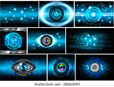 Collection blue Light Abstract Technology background set for computer graphic website internet business. text box. Brochure. card.wave. diverse, different,divers,manifold, many, various. infographics.