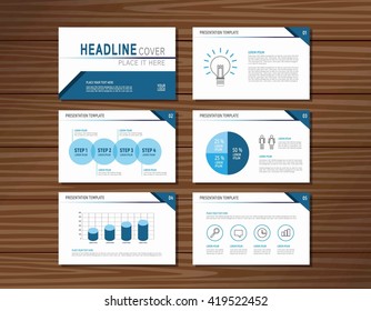 collection of blue presentation template
flat design for advertising 