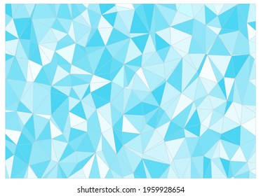A collection of blue triangles Polygon style EPS