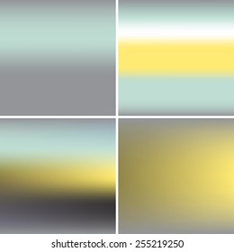 Collection blurred backgrounds - Collection blurred backgrounds - gray, blue, yellow colors
