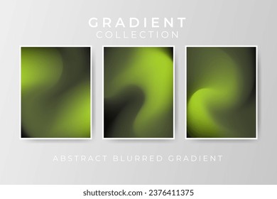 Collection of blurred gradient abstract background