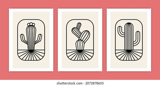Collection of Bohemian Frame of Cactus