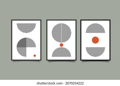 a collection of boho contemporary abstract wall decorations, to beautify your room walls,vector illustration eps 10