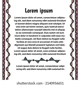 A collection of boho style cards, labels and tag templates with cute tribal style handmade designs. Vector illustration with place for text